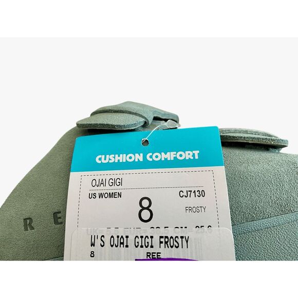 NWT Reef Ojai Gigi Platform Sandals 8 Frosty - Picture 7 of 7